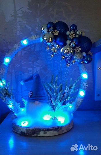 Новогодние, интерьерные композиции