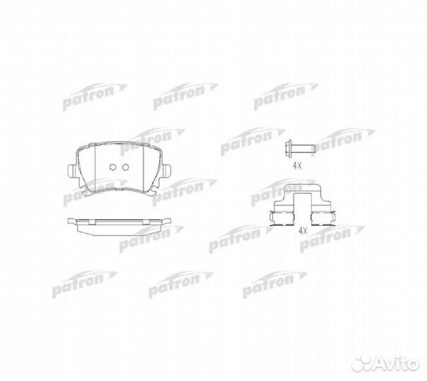 Колодки зад.audi A3 quattro, A6, A6 quat