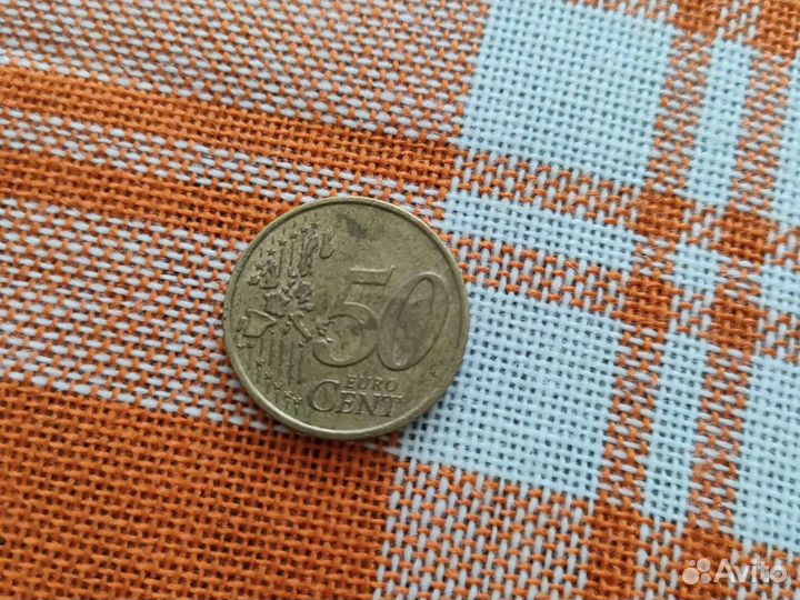 Монета 50 cent