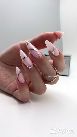 Маникюр, укрепление гелем, наращивание