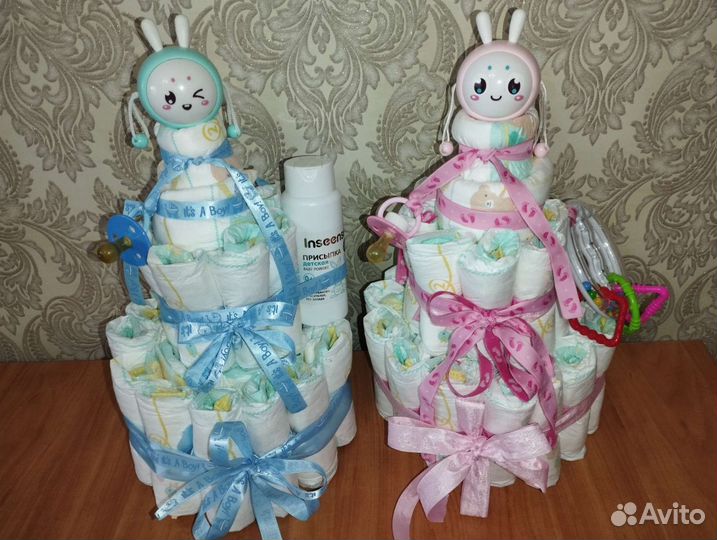 Торт из памперсов подгузников