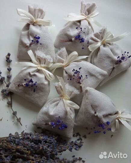Саше лаванда в мешочке