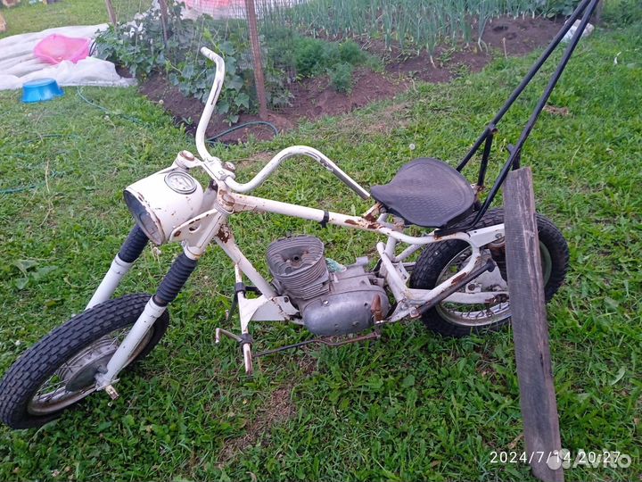 Рама с движком. Самоделка