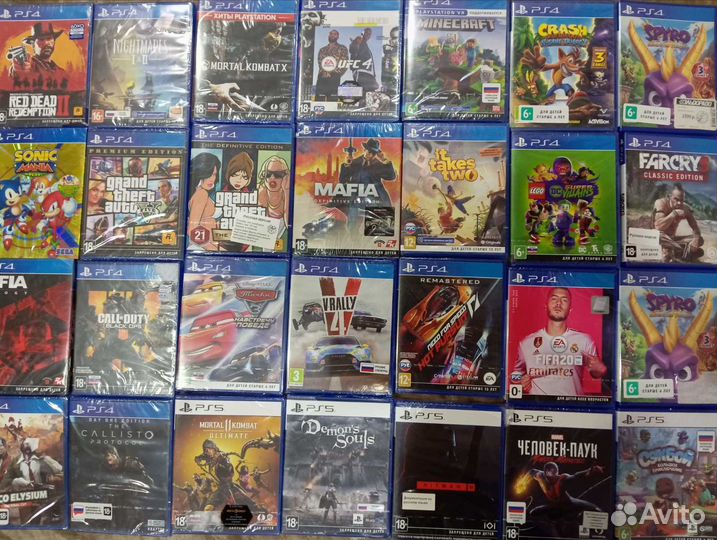 PS4 PS5 gta ufs minecraft mk lego nfs call паук