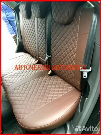 Чехлы Автопилот Ford Focus 3 из экокожи Ромб