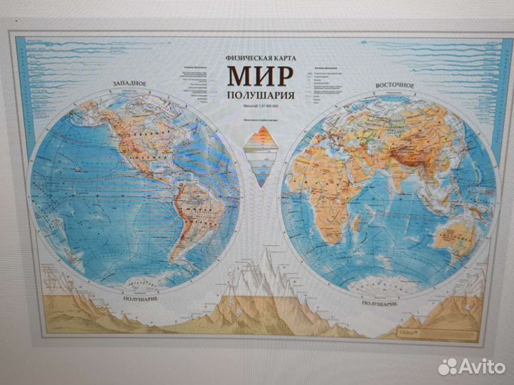 Карта мира на стену