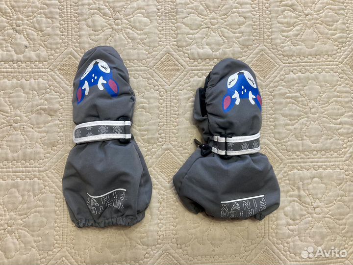 Зимний комплект: шапка-шлем Angel, краги Finox