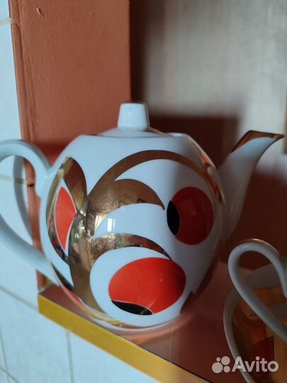 Чайный сервиз Вербилки Райские яблоки