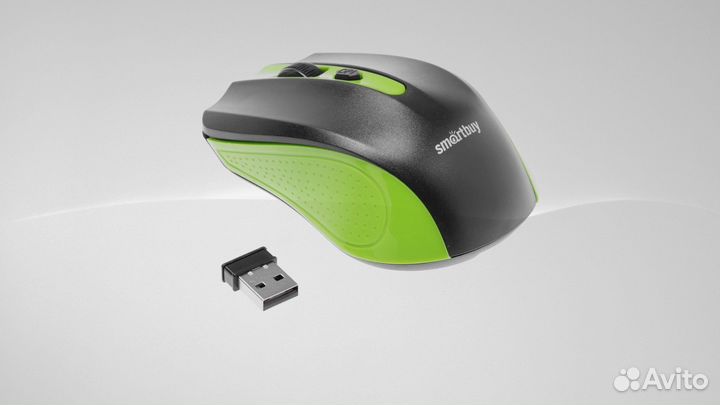 Мышь беспроводная SmartBuy 352 ONE зеленая