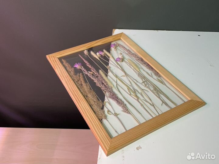 Фитокартина из сухоцветов