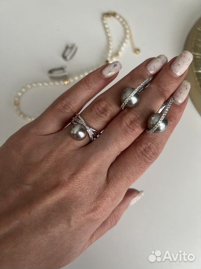 Колье Чокер из натурального жемчуга