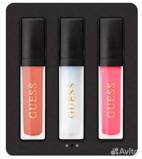 Блеск для губ Guess набор 3 штуки. Новый