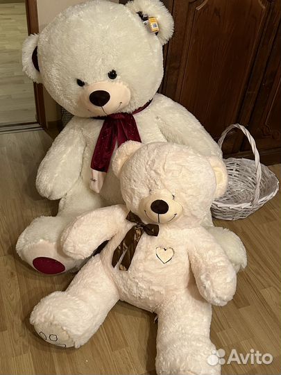 Плюшевый медведь большой 100 см и 50 см