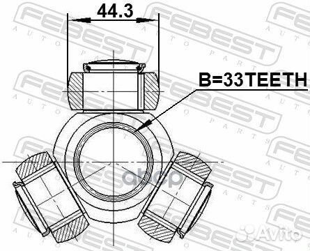 Трипод nissan qashqai J10E 2006.12-2013.12