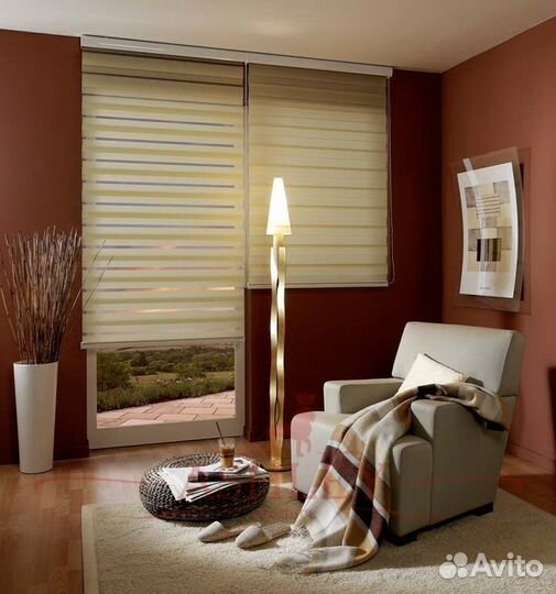 Шторы рулонные день и ночь