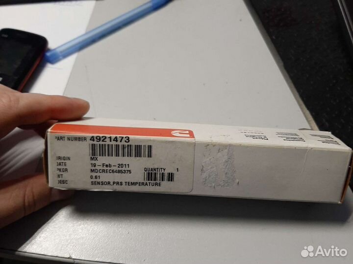 Датчик давления и темп надува ISX cummins 4921473