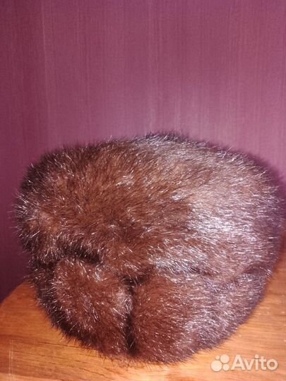 Шапка меховая женская норка можно для реквизита