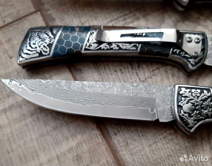 Нож складной дамаск