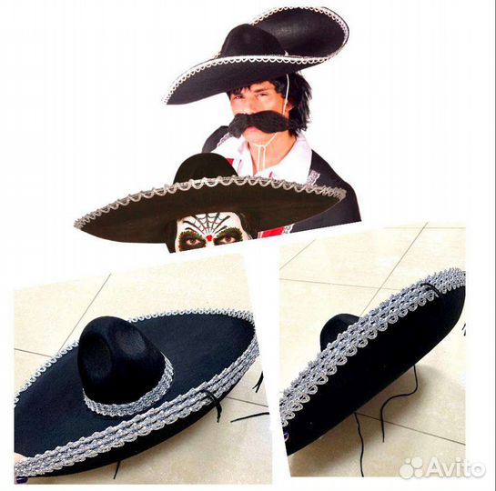 Шляпа сомбреро мексиканская