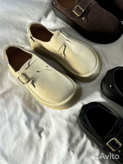 Ботинки типа ugg на платформе