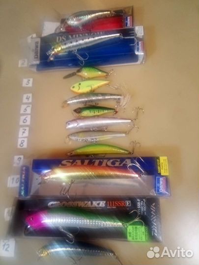 Воблеры Zip Baits, Lucky Craft, Daiwa, Jackall Duo
