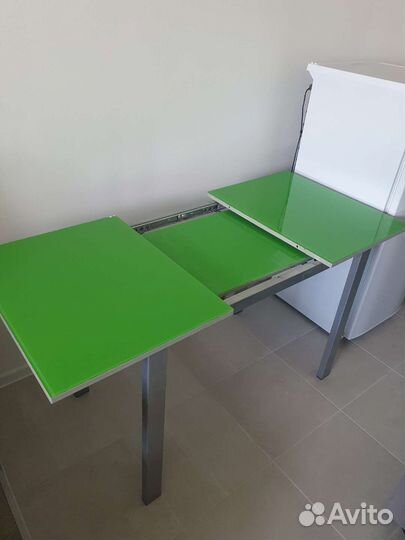 Кухонный стол стеклянный раскладной бу