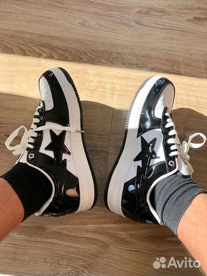 Кроссовки bape sta черные