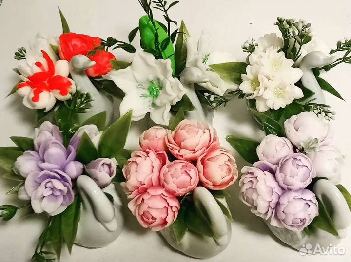 Букет цветов из мыла