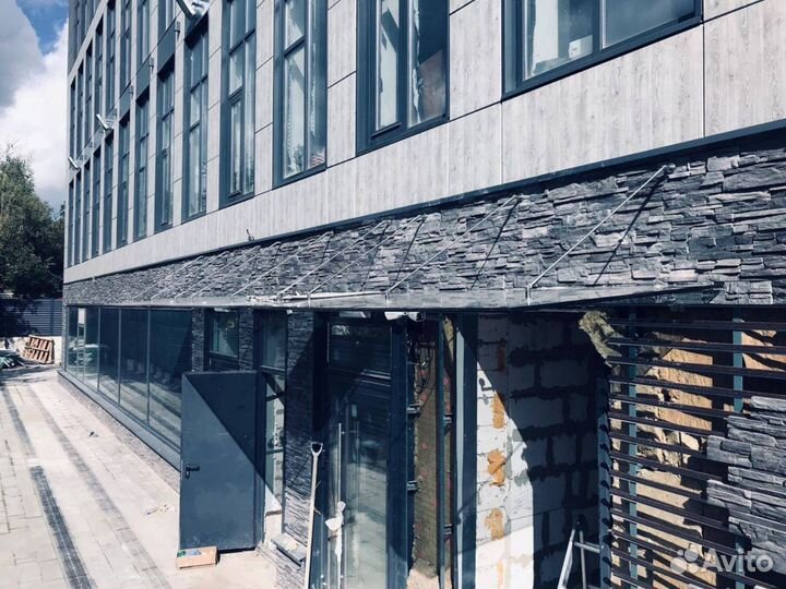 Стеклянный козырек купить