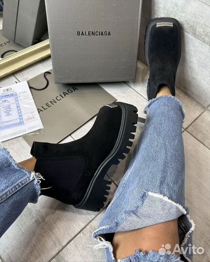 Ботинки Balenciaga Натуральная Кожа