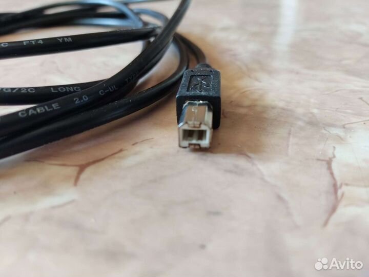 Кабель USB type A - type B, 3 метра (для принтера)
