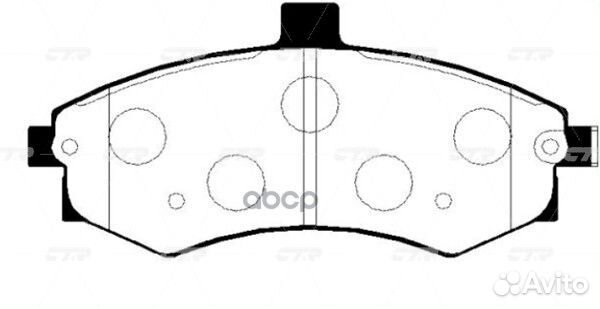Колодки тормозные передние 