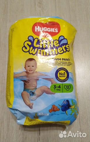Подгузники для плавания huggies