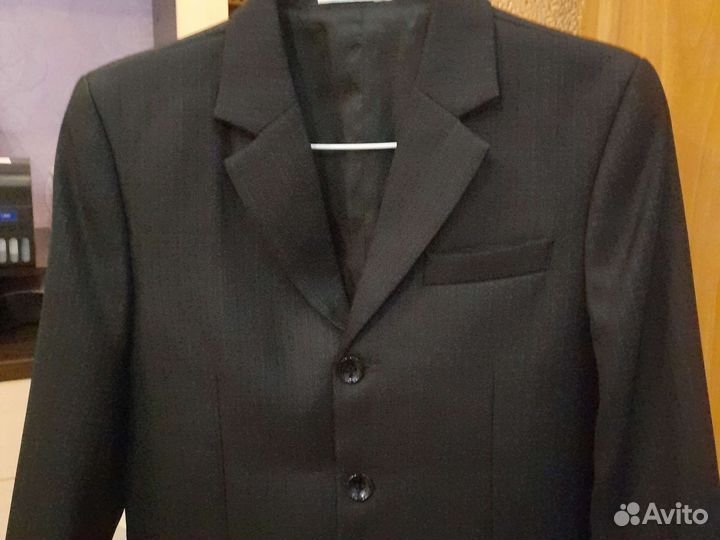 Пиджак для школы черный рост 128
