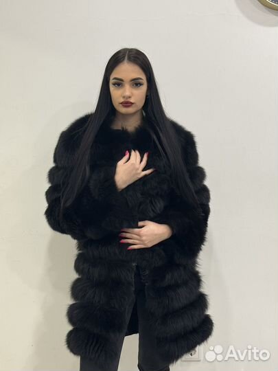 Шуба натуральная песец