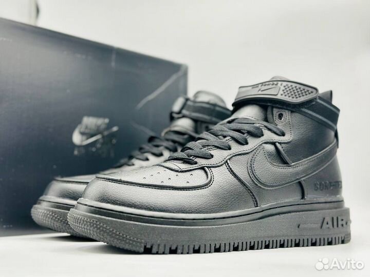 Кроссовки NIke Air Force 1 Boot Black Anthracite
