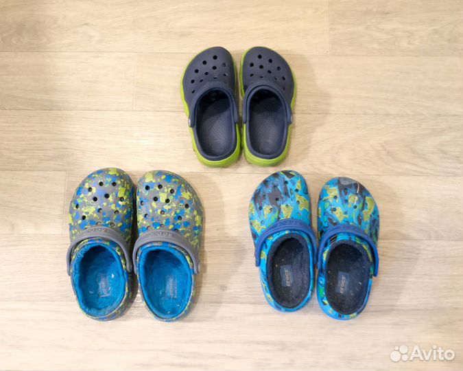 Тапки Crocs, 3 пары, оригинал, 25, 27 и 29 размер