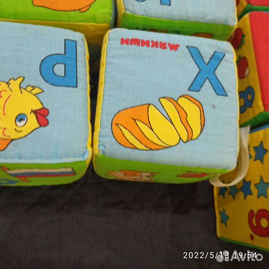 Кубики мягкие развивающие