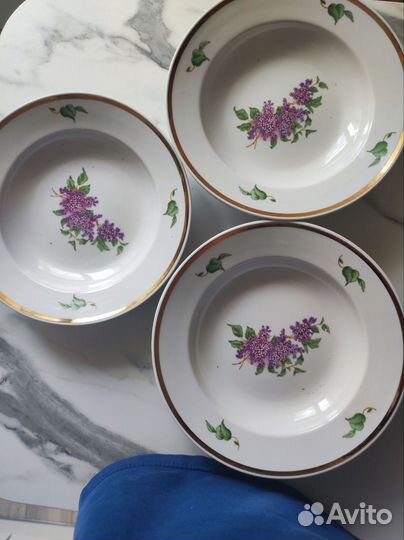 Тарелки СССР дулево