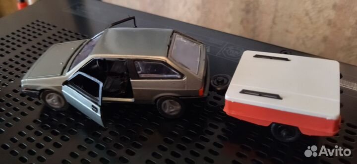 Модели СССР 1 43 ваз-2108 с прицепом Скиф Агат