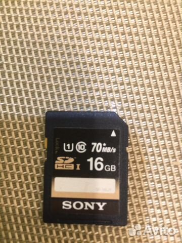 Карта памяти sdhc Sony 16 гб