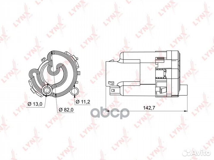 Фильтр топливный LF988M lynxauto