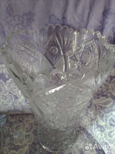 Ваза хрустальная большая СССР