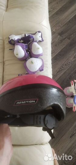 Ролики раздвижными детские защита шлем