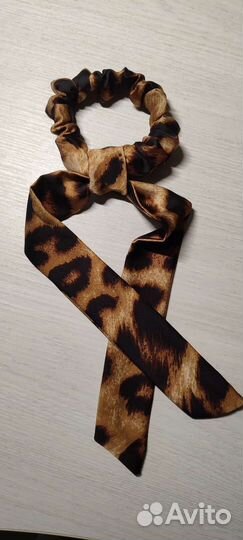 Резинка для волос ручной работы, цвет Леопардовый