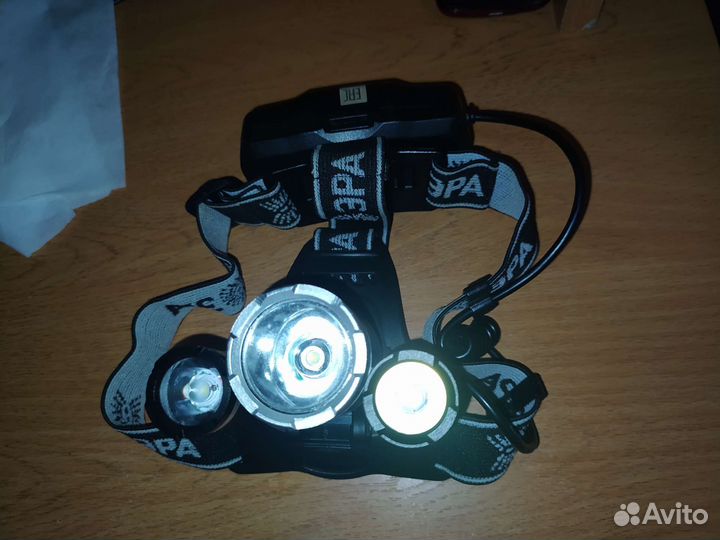 Налобный фонарь аккумуляторный эра