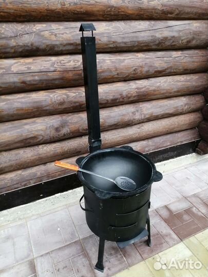 Печь под казан 12 литров +казан+шумовка