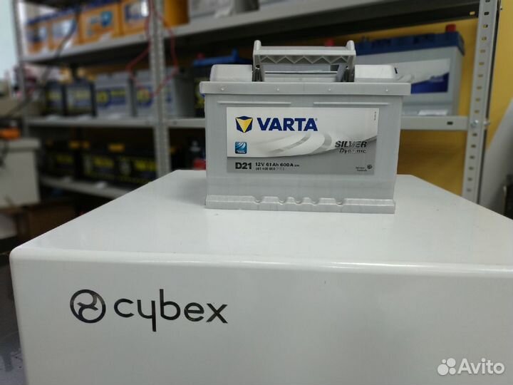 Аккумулятор 61Ah Varta 600A D21 низкий стандарт