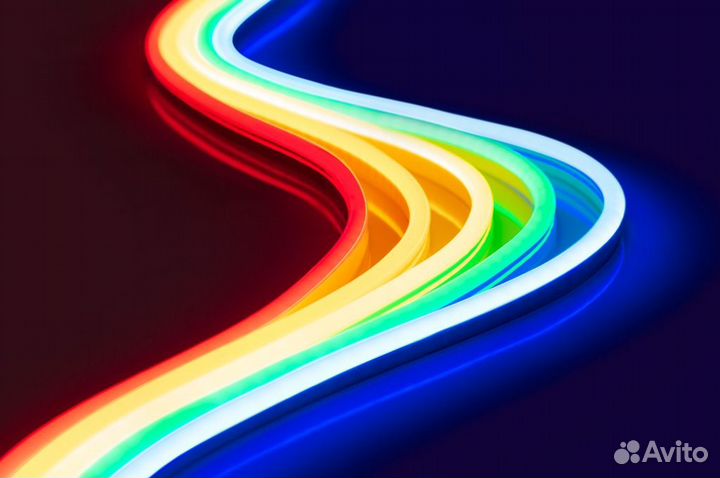 Неоновая светодиодная лента (гибкий неон) 12 вольт