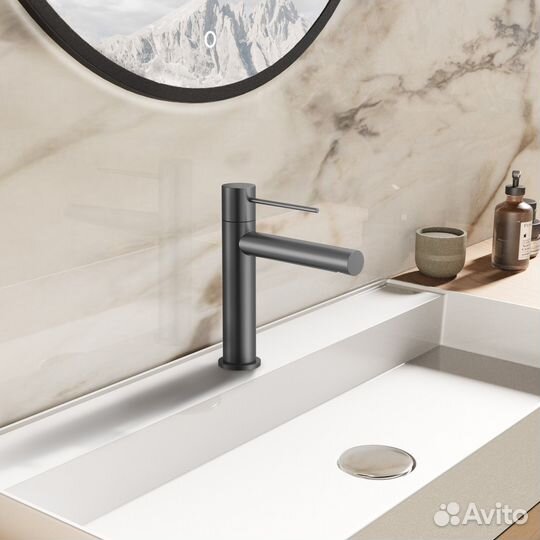 Смес-ль раковины вор. сталь Aspire VBF-4AS01GM